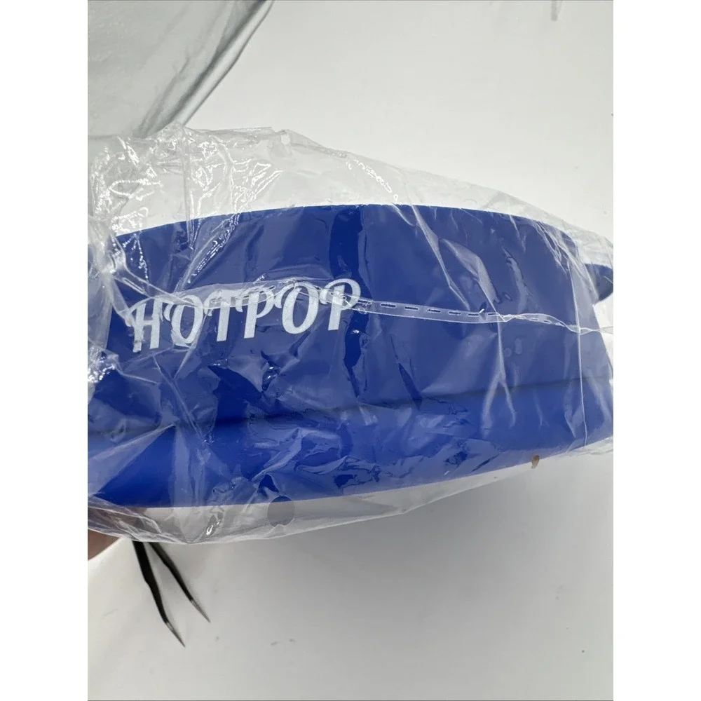 HOTPOP Microwave Popcorn Popper - Blue 8x2.25 Size,‎ Collapsible Bowl New